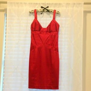 Red cocktail dress